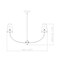 Z-Lite Shannon Chandelier, 5-Light, 32 In.W x 16.5 In.H, Brushed Nickel/white 3040-32BN - alternate 7